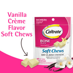 Caltrate Vanilla Creme Soft Chews front label