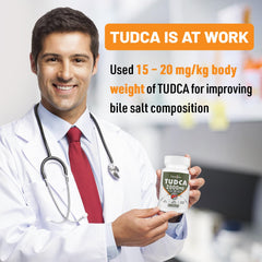 Close-up of Canarata TUDCA 2000mg tablets