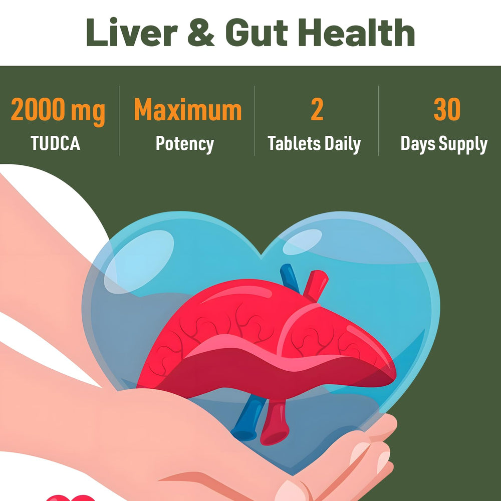 Illustration of liver detox concept with Canarata TUDCA
