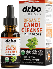 Candi Cleanse Drops bottle with dropper 1 oz