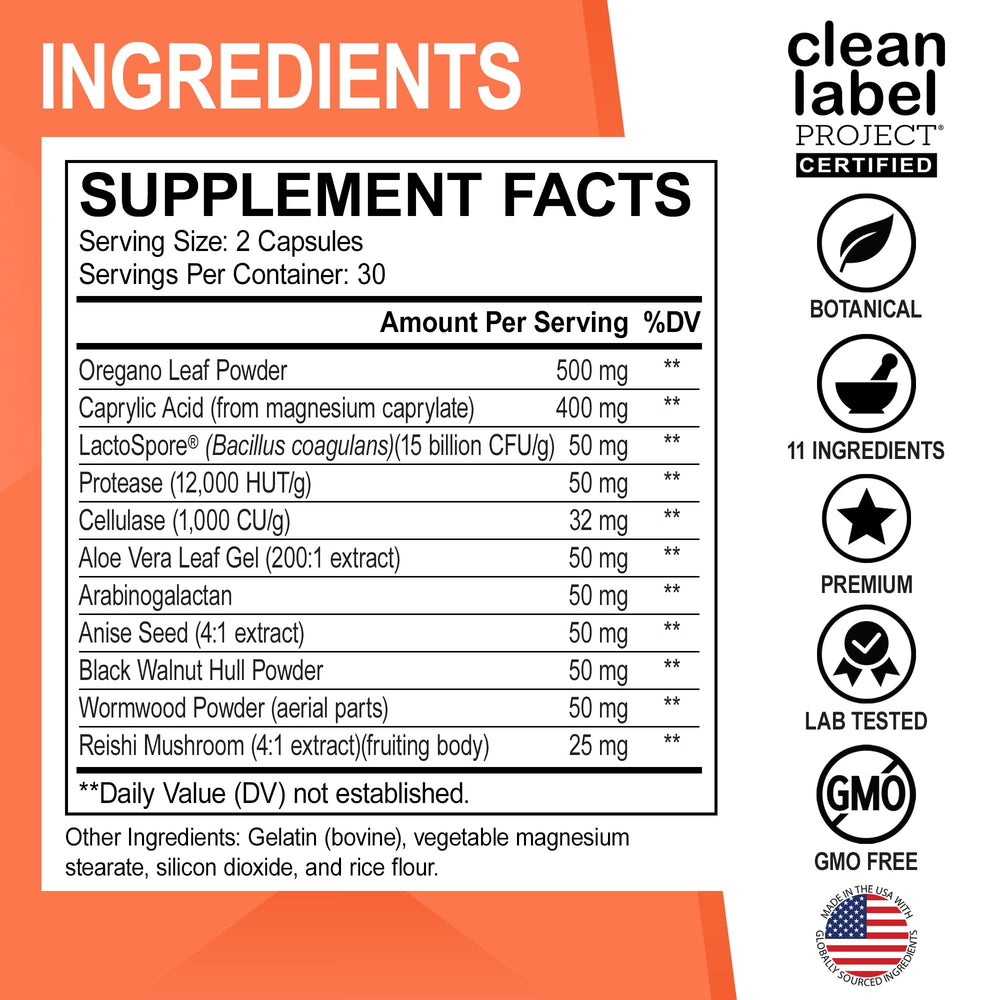Probiotic bottle used in Candi Cleanse