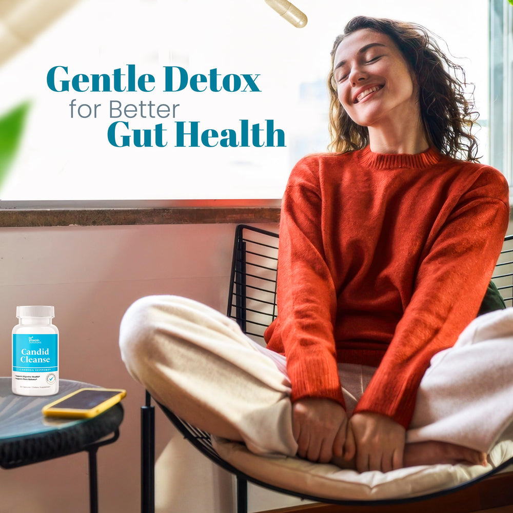 Candida cleanse promoting digestive health and gut balance