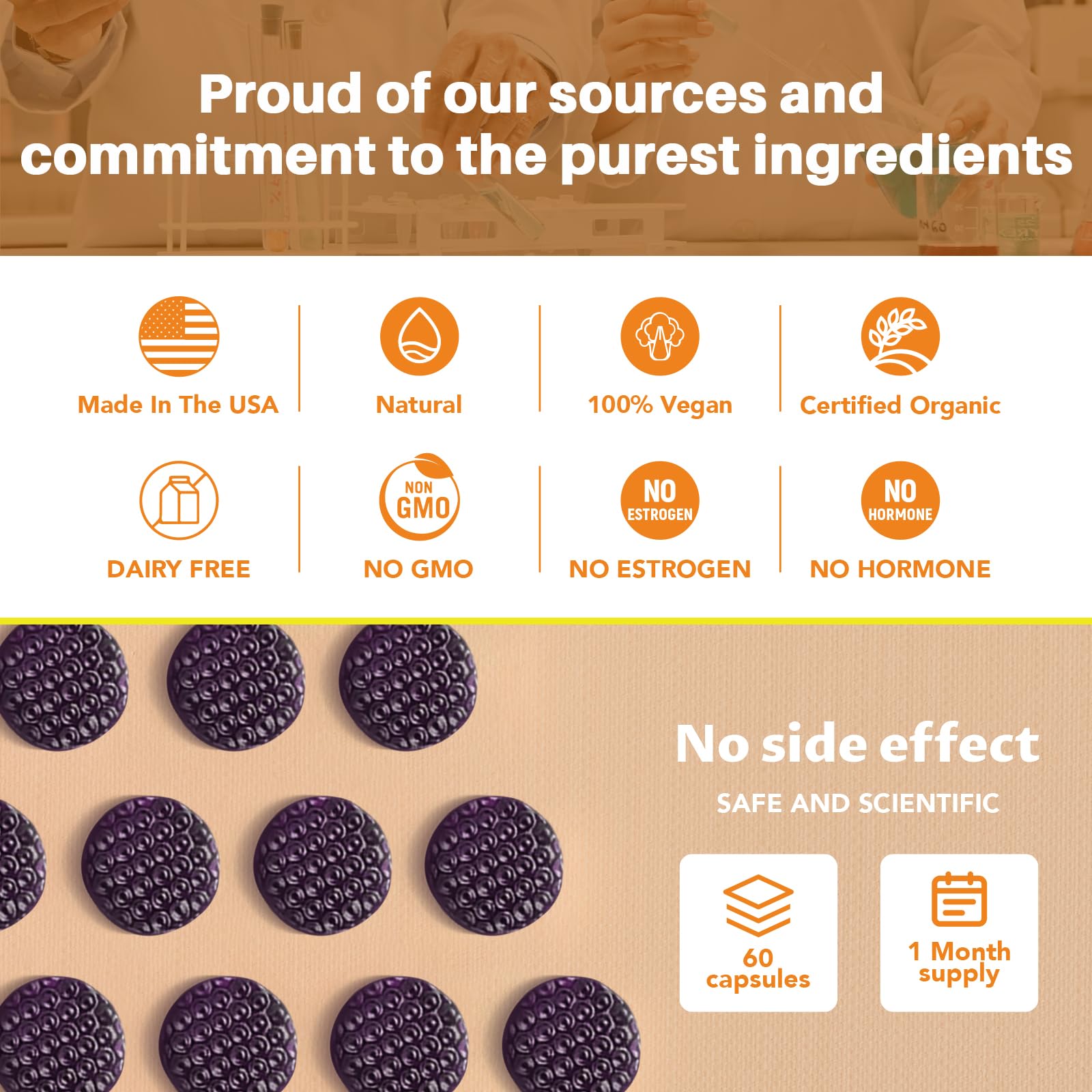 Close-up of textured gummies for daily detox