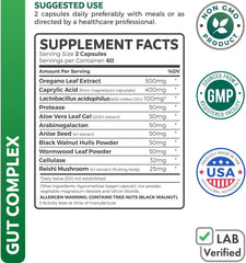 Caprylic acid and oregano oil blend bottle image