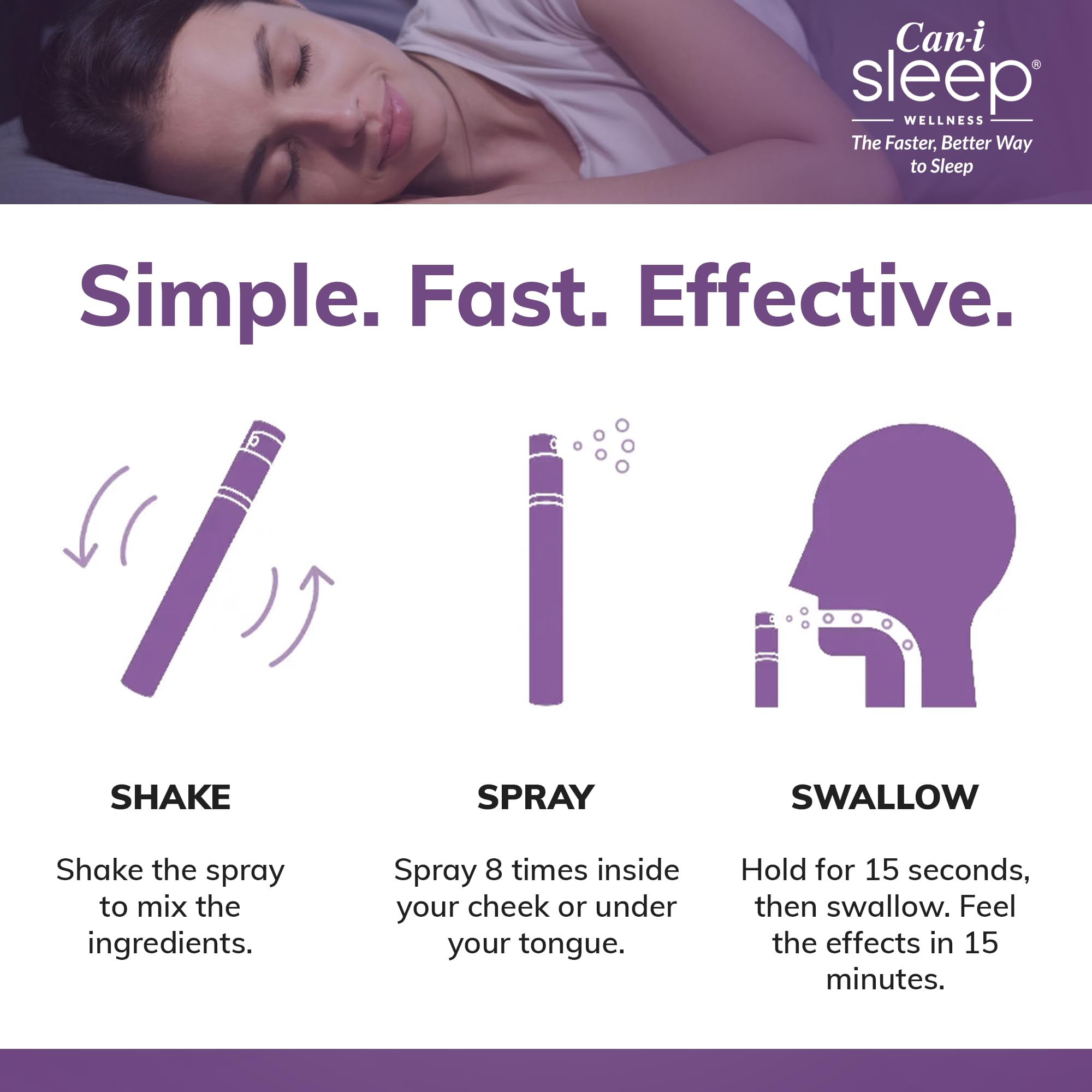 Travel-ready sleep spray canister ideal for jet lag