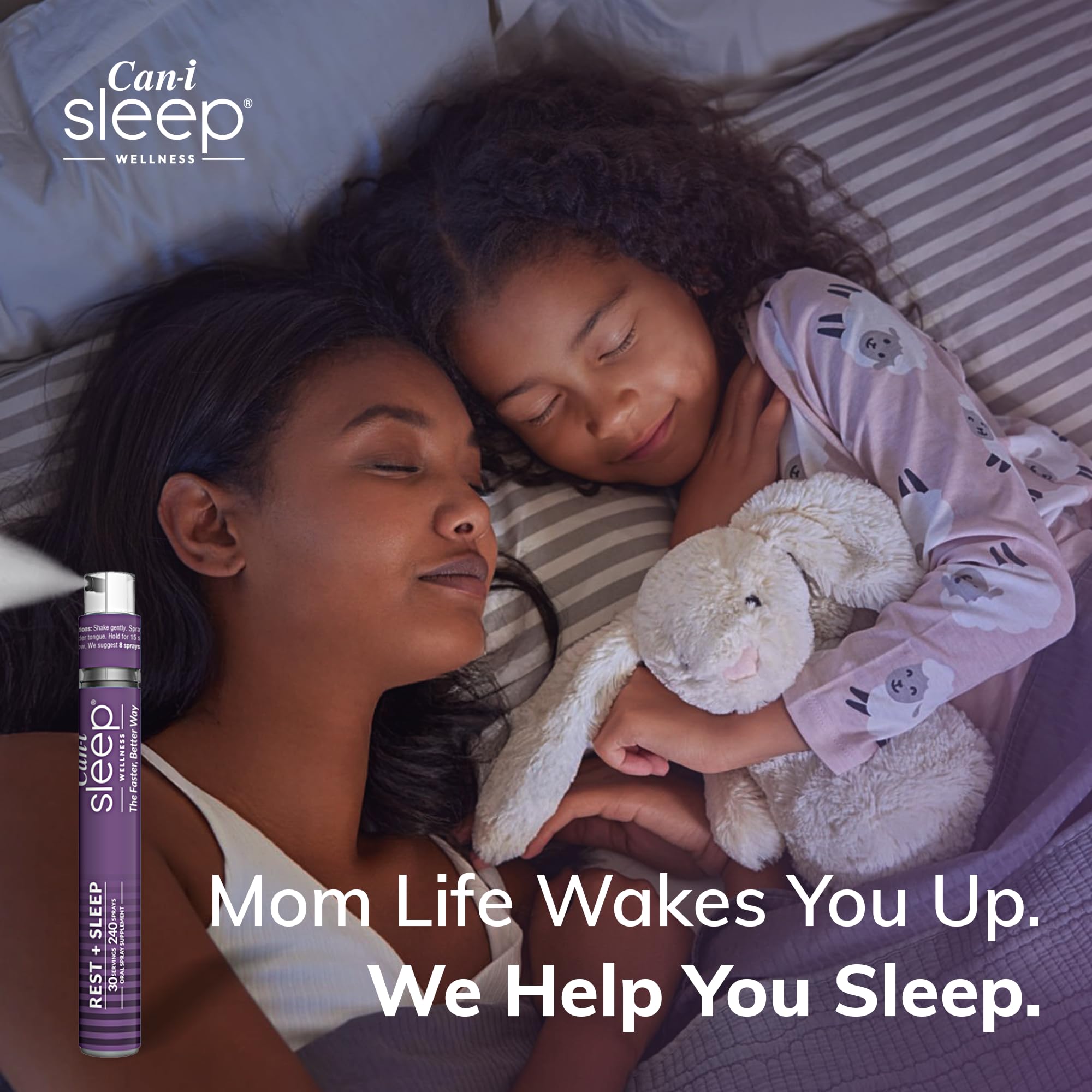Made in USA label on sleep spray packaging