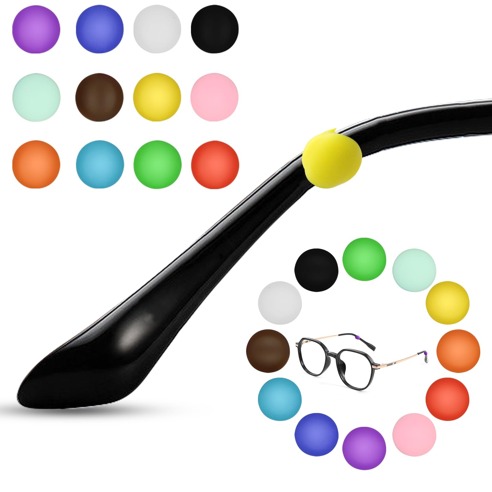 CANIPHA eyeglass ear grips color 01 – non-slip silicone