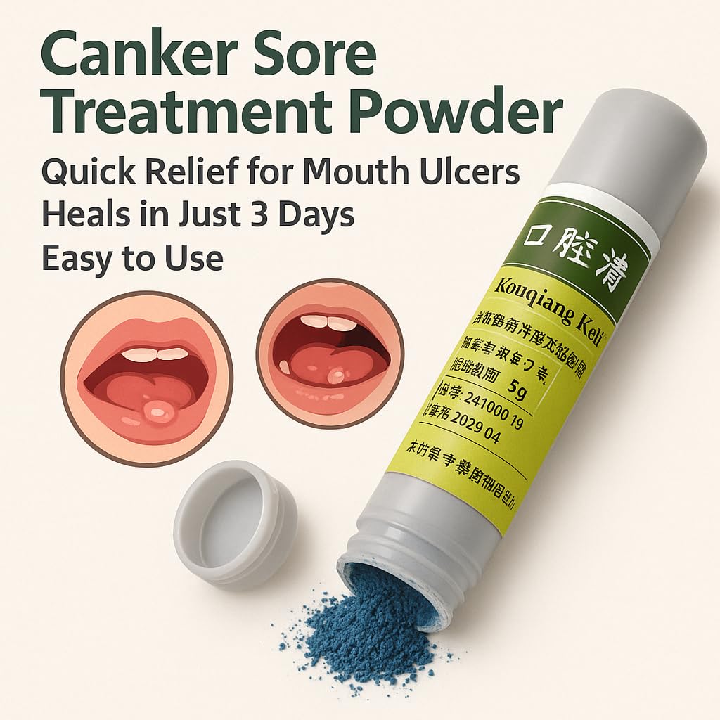 Powder texture for mouth ulcers