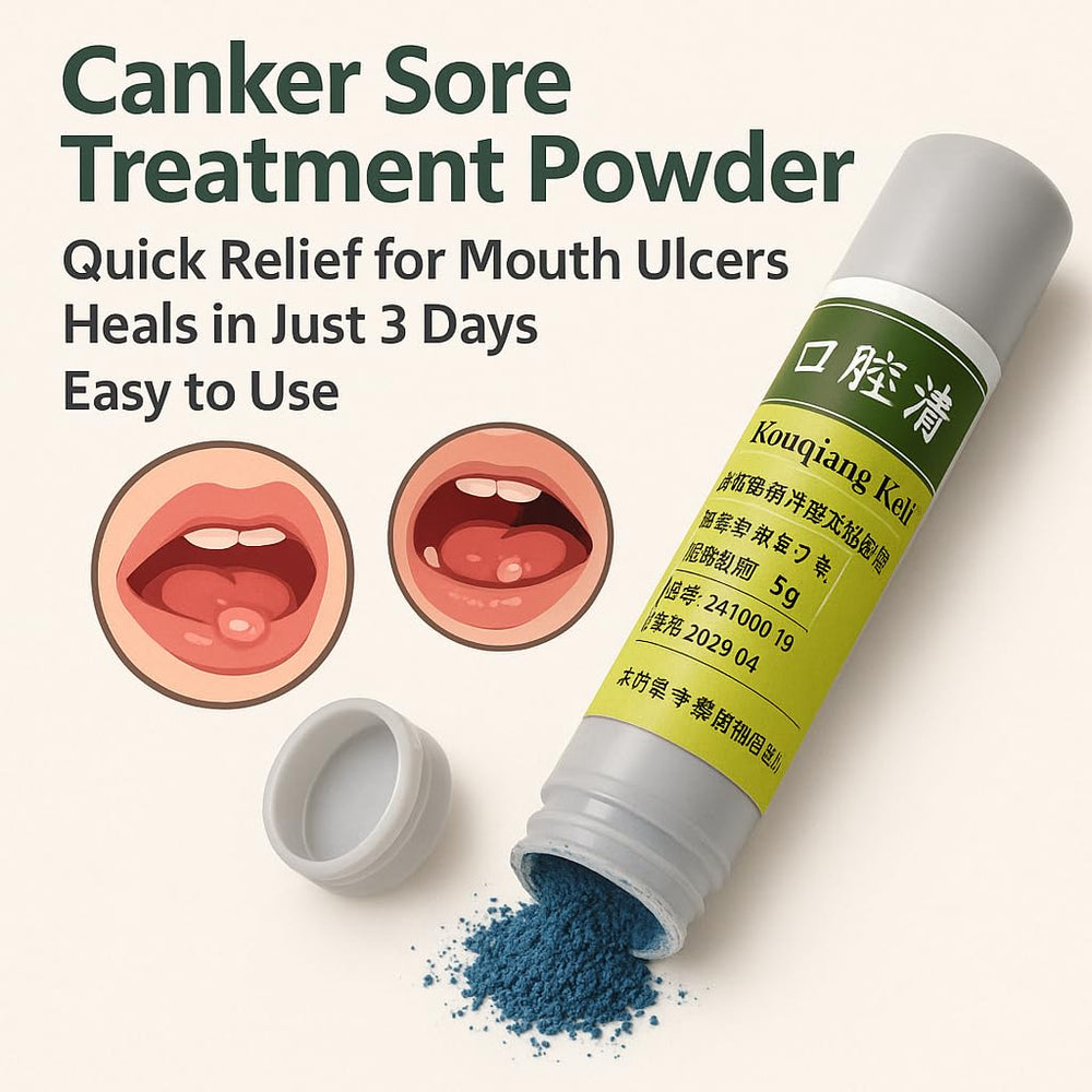 Powder texture for mouth ulcers
