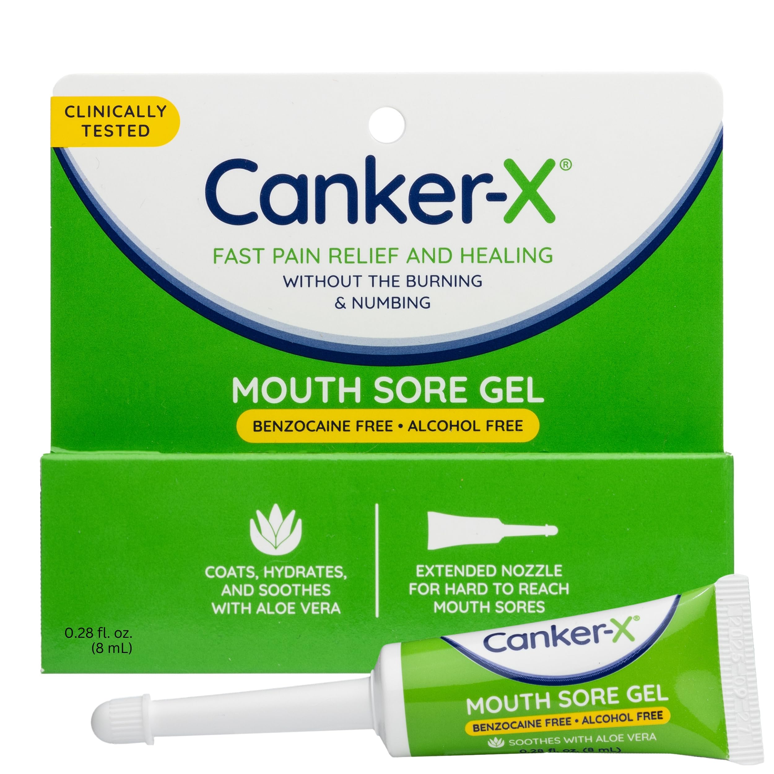 Canker-X Mouth Sore Gel bottle front view