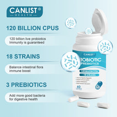 CANLIST Probiotics 18 strains label