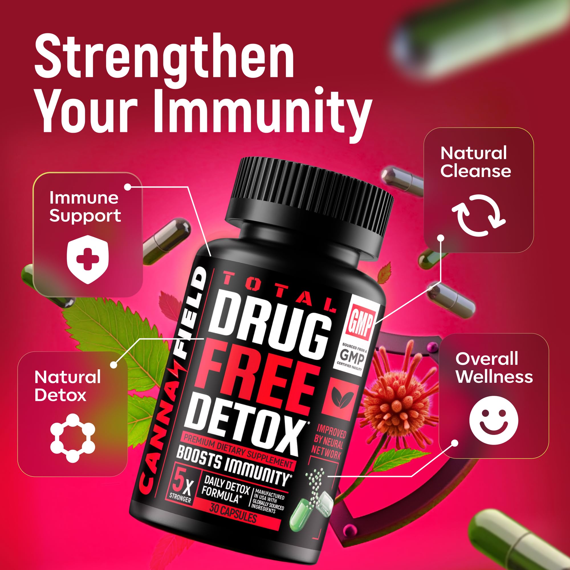 Immune support and repair benefits of the detox formula