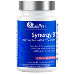 CanPrev Synergy B Complex bottle with L-Theanine 60 capsules
