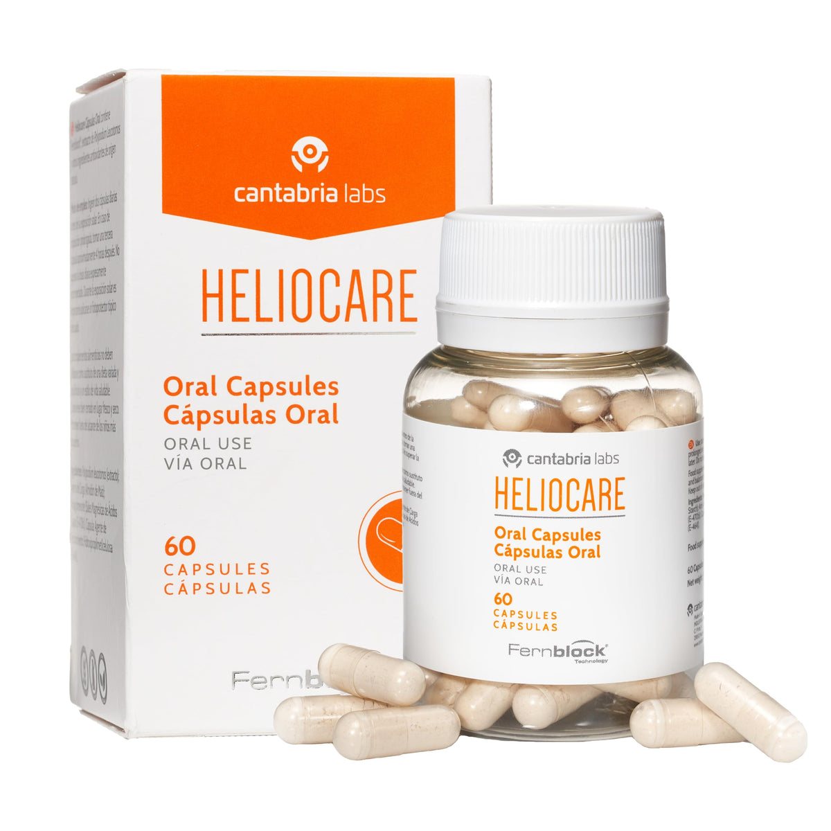 CANTABRIA LABS Heliocare bottle with Polypodium leucotomos extract