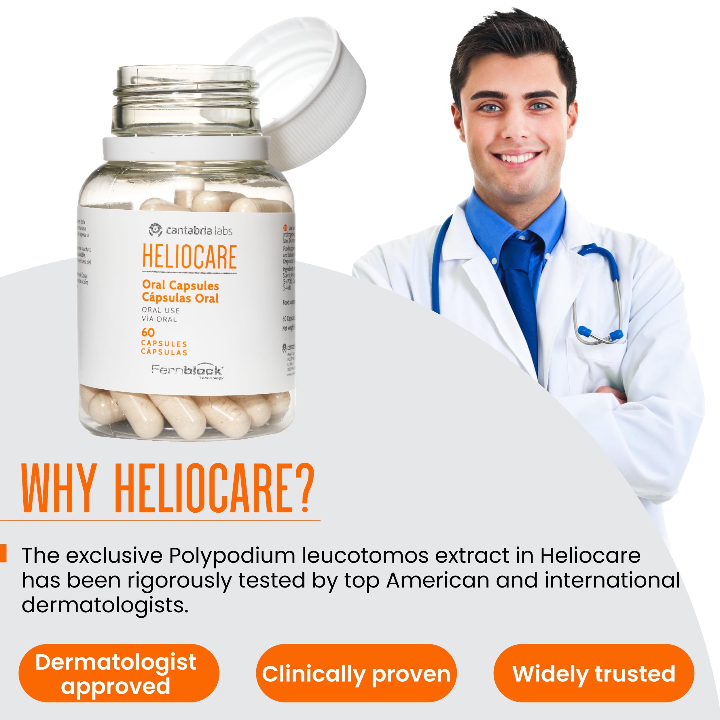 Heliocare Polypodium leucotomos capsules