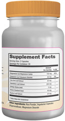 Close-up of Capisette bottle showing potassium and dandelion root