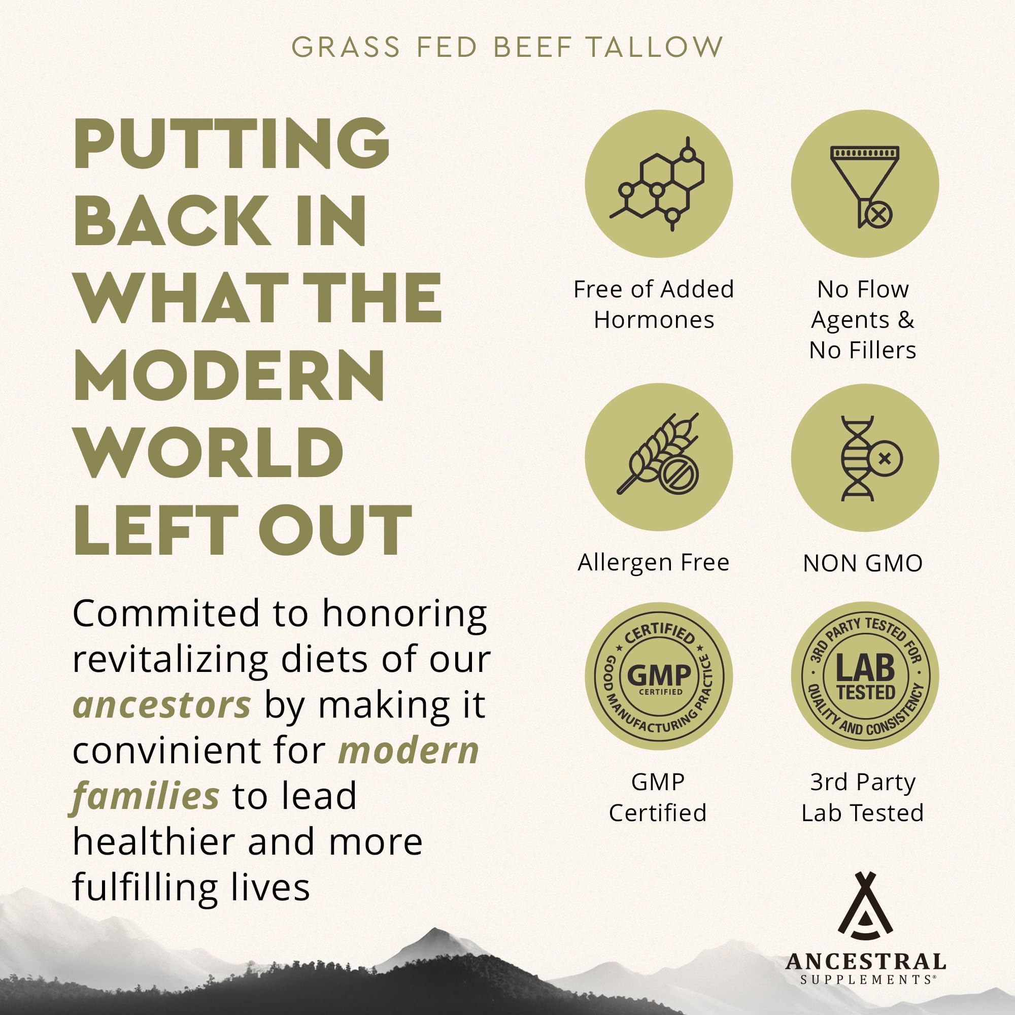 Macro close-up of a beef tallow capsule for detail