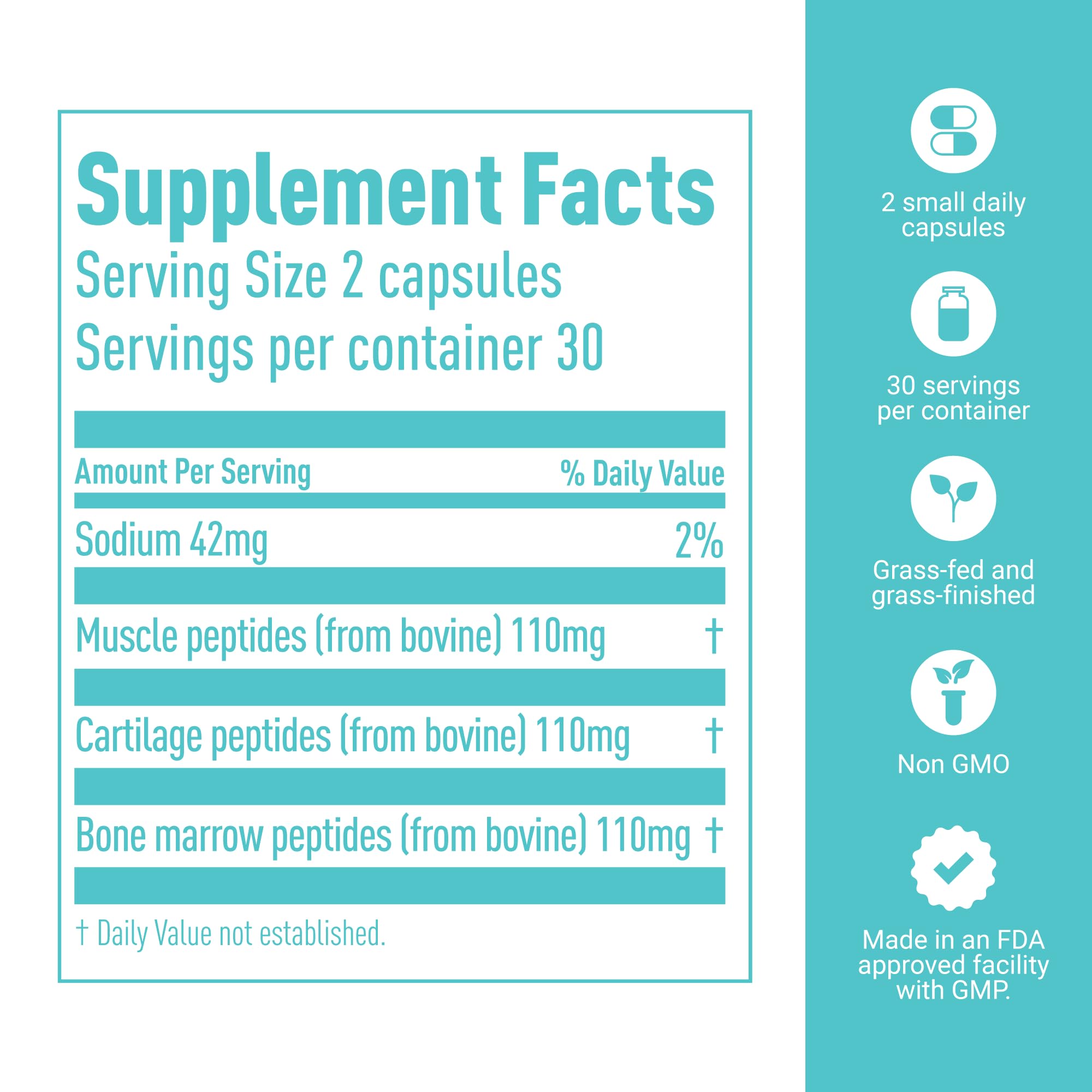 60 capsules of Bone & Joint Peptide Complex