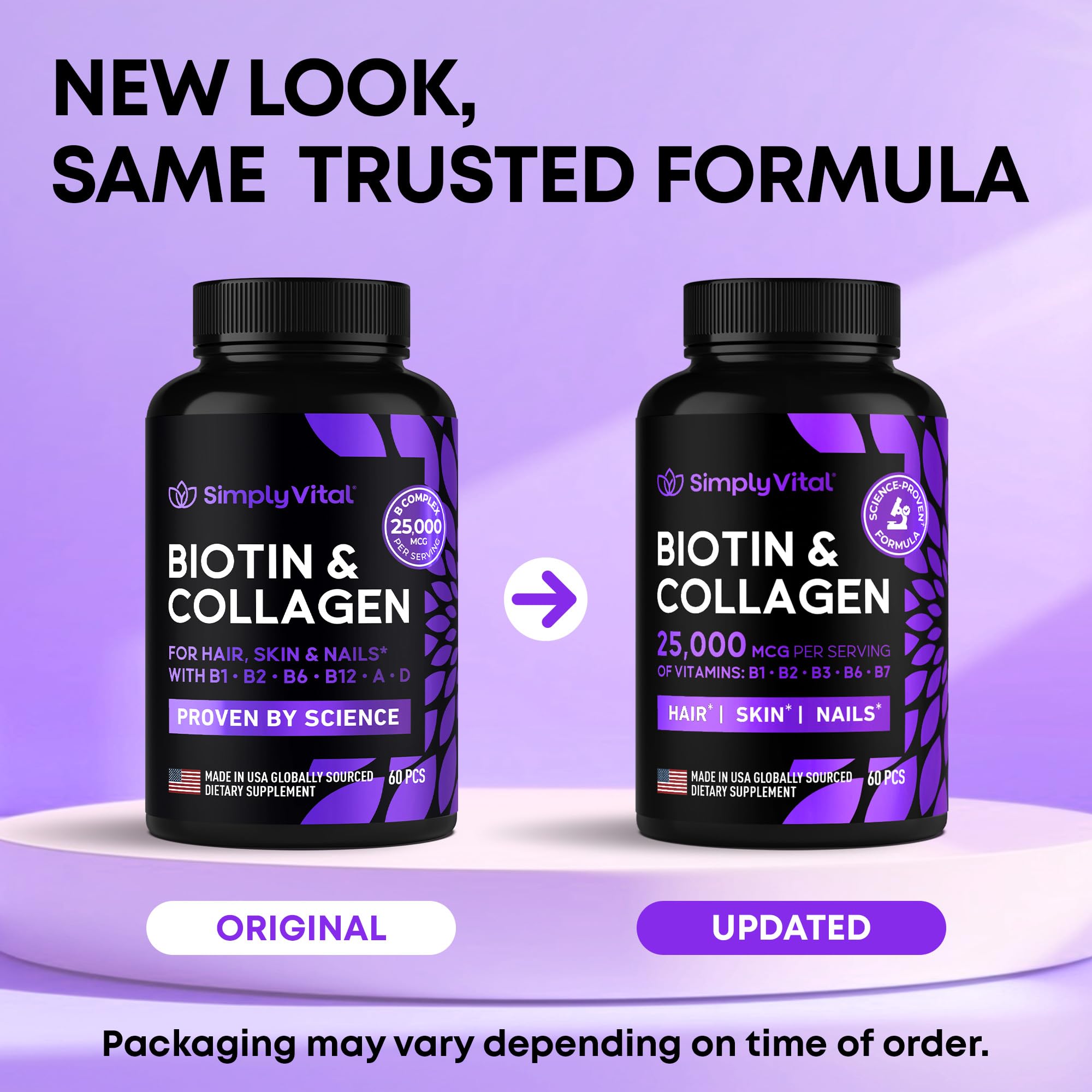 Capsules in bottle on white background