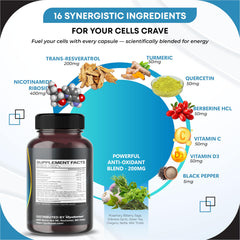 NAD+ capsules close-up