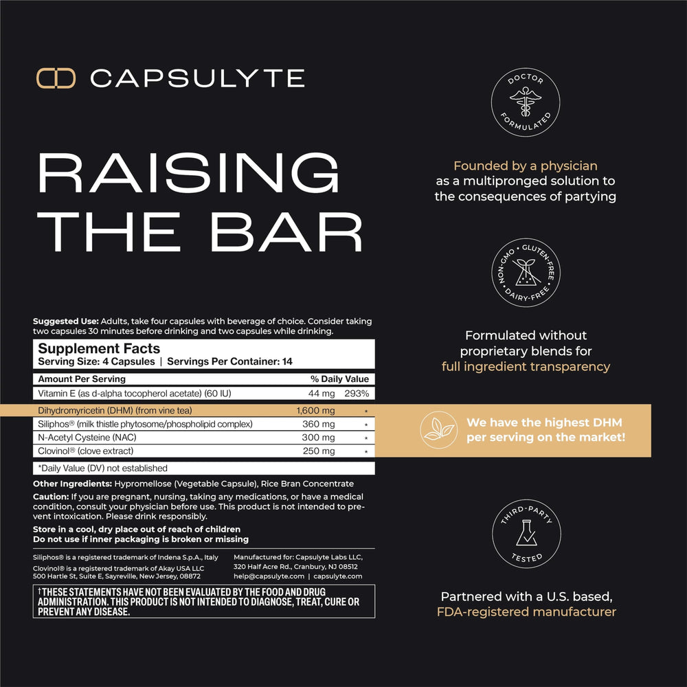 Close-up of CAPSULYTE Pregame packets