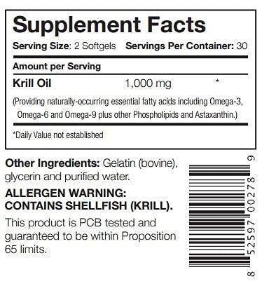 2-pack Captains krill oil softgels packaging