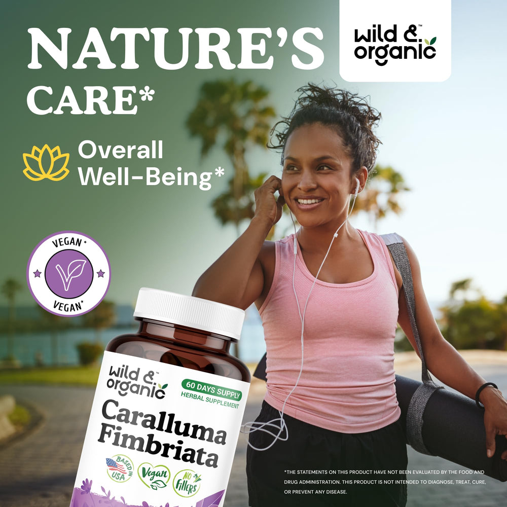 Ingredients panel showing caralluma fimbriata extract capsules