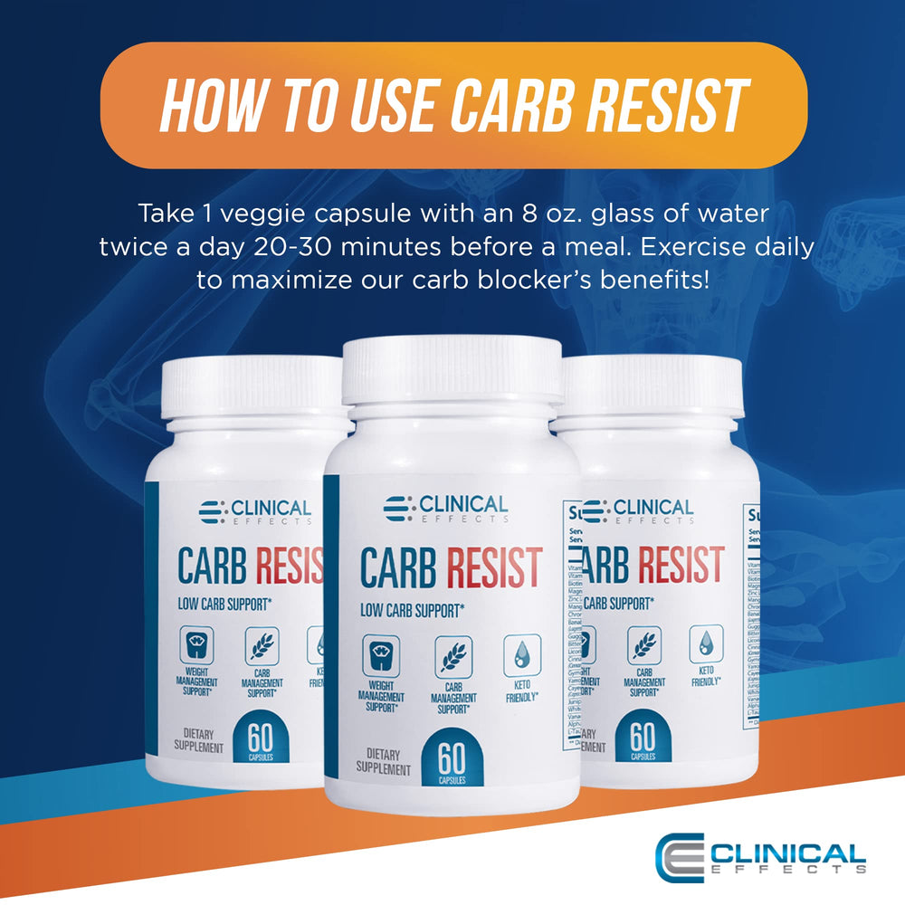 User taking Carb Resist capsules before a meal