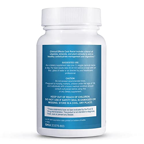 Close-up of Carb Resist ingredients highlighting plant-based formula