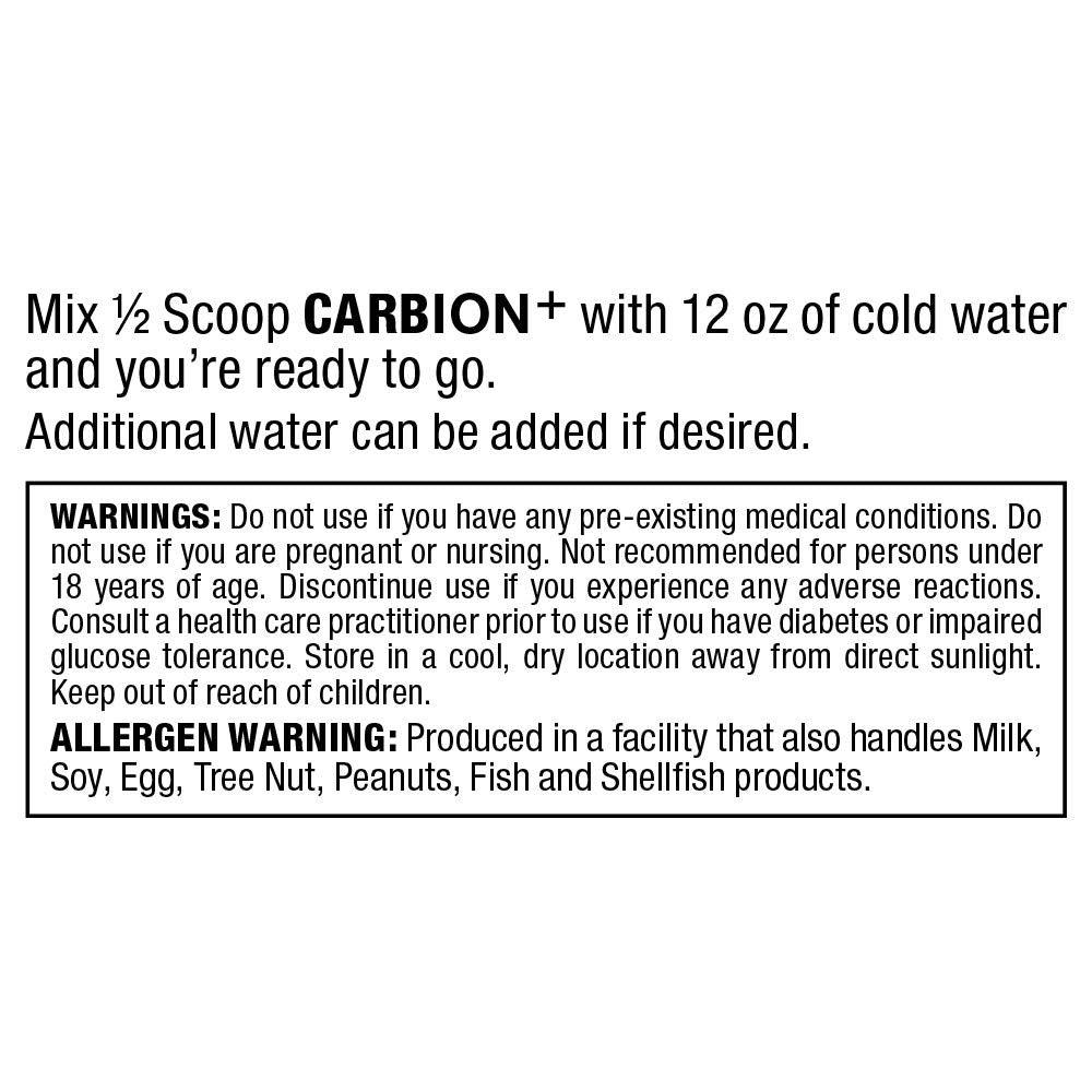 Packaging and materials of CARBION+ Pineapple Mango