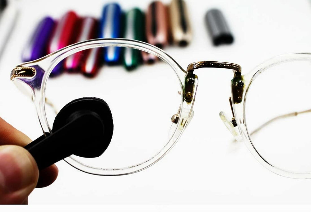 Compact eyeglass cleaner in Space Gray - 4x1x1 inches
