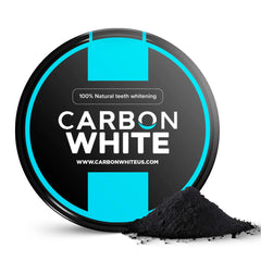 CARBON WHITE Teeth Whitening Powder in 30g jar