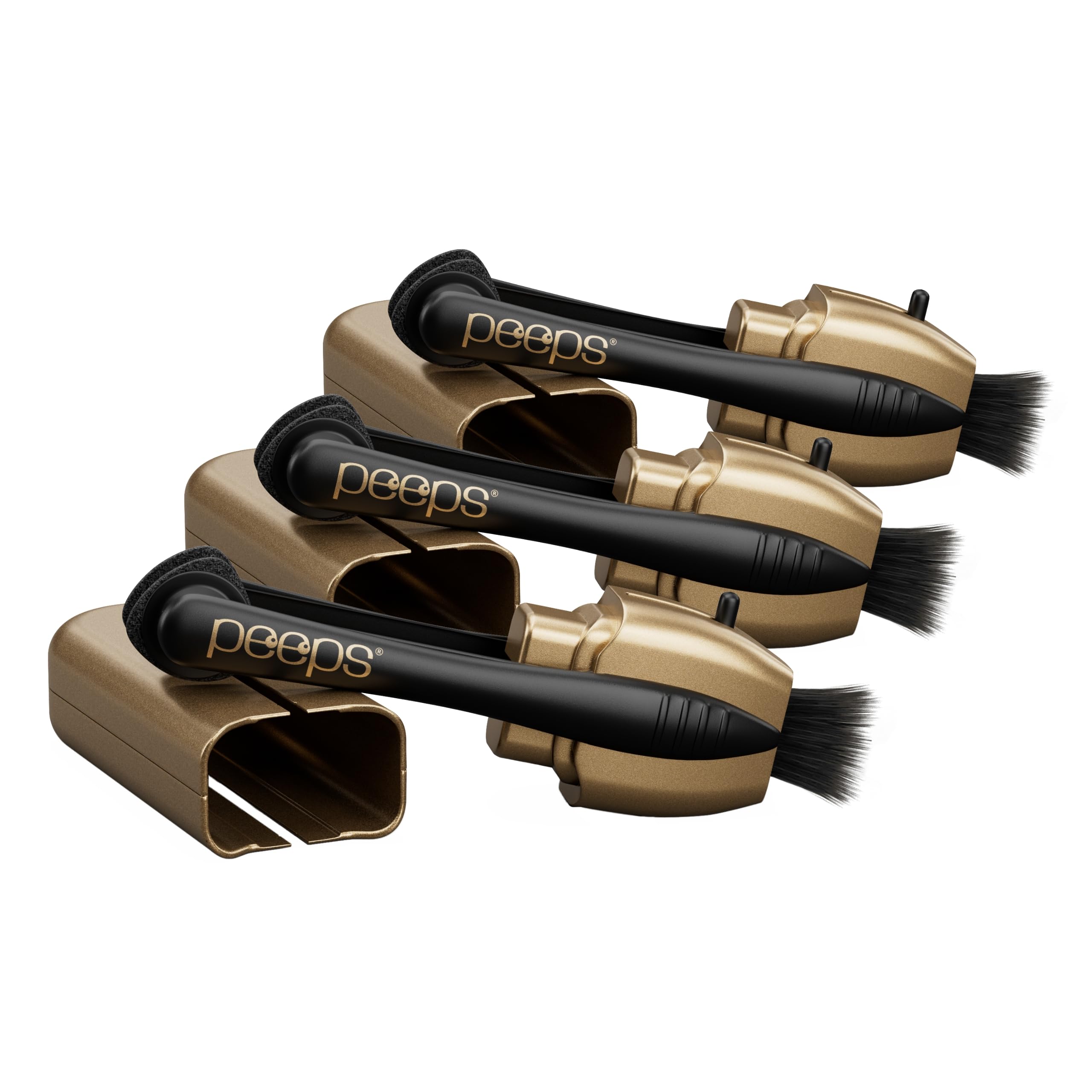 CarbonKlean Peeps Glasses Cleaner with electroplated gold finish