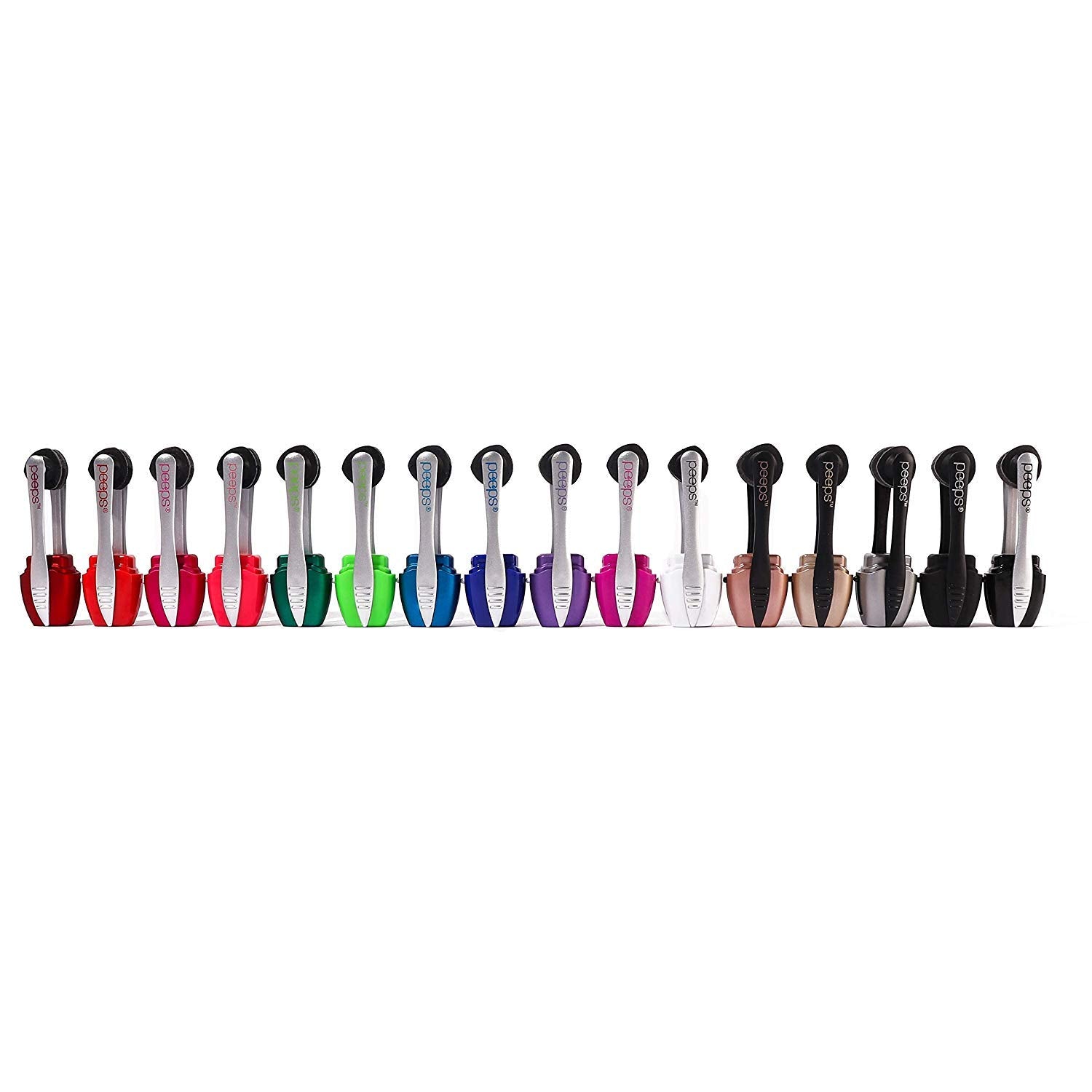3-pack of CarbonKlean Peeps Glasses Cleaners in red-accent packaging