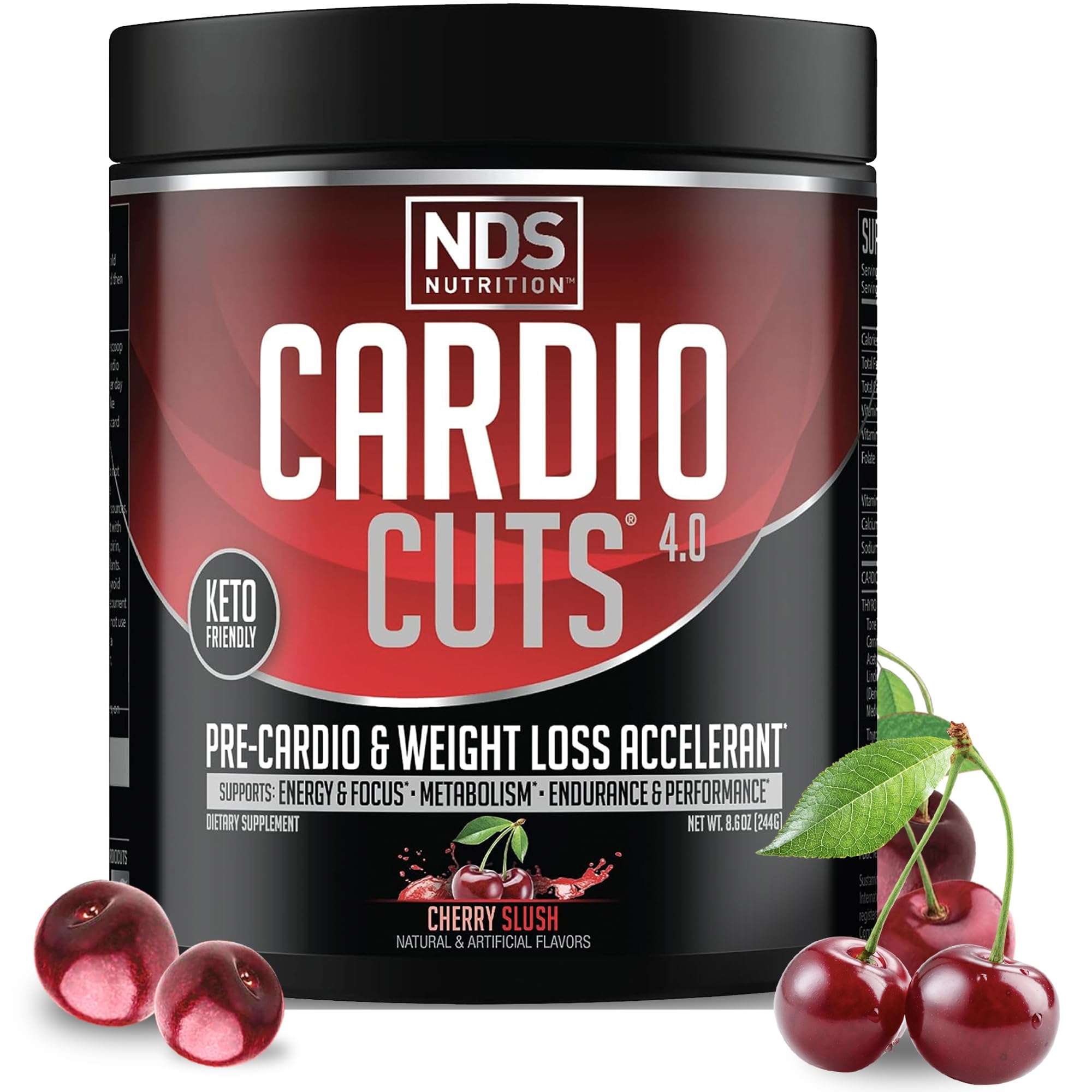 Cardio Cuts 4.0 Cherry Slush bottle front