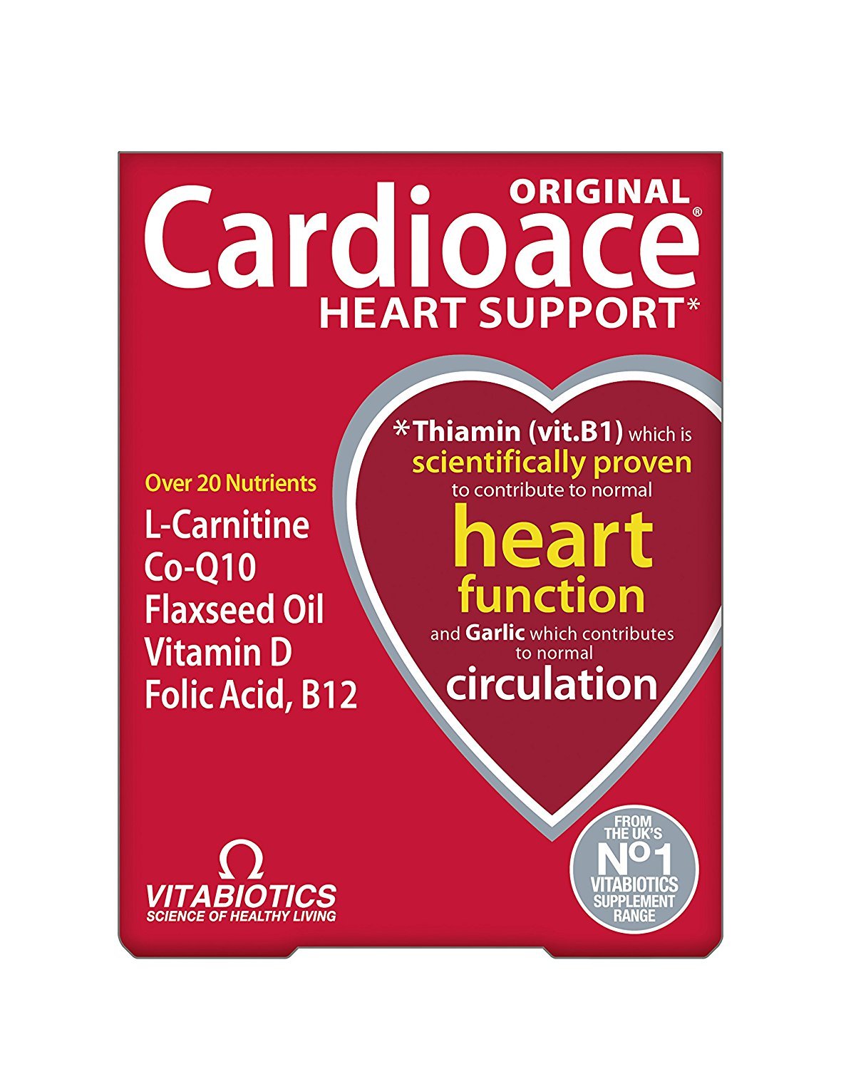 Cardioace by Vitabiotics – 30 tablets bottle