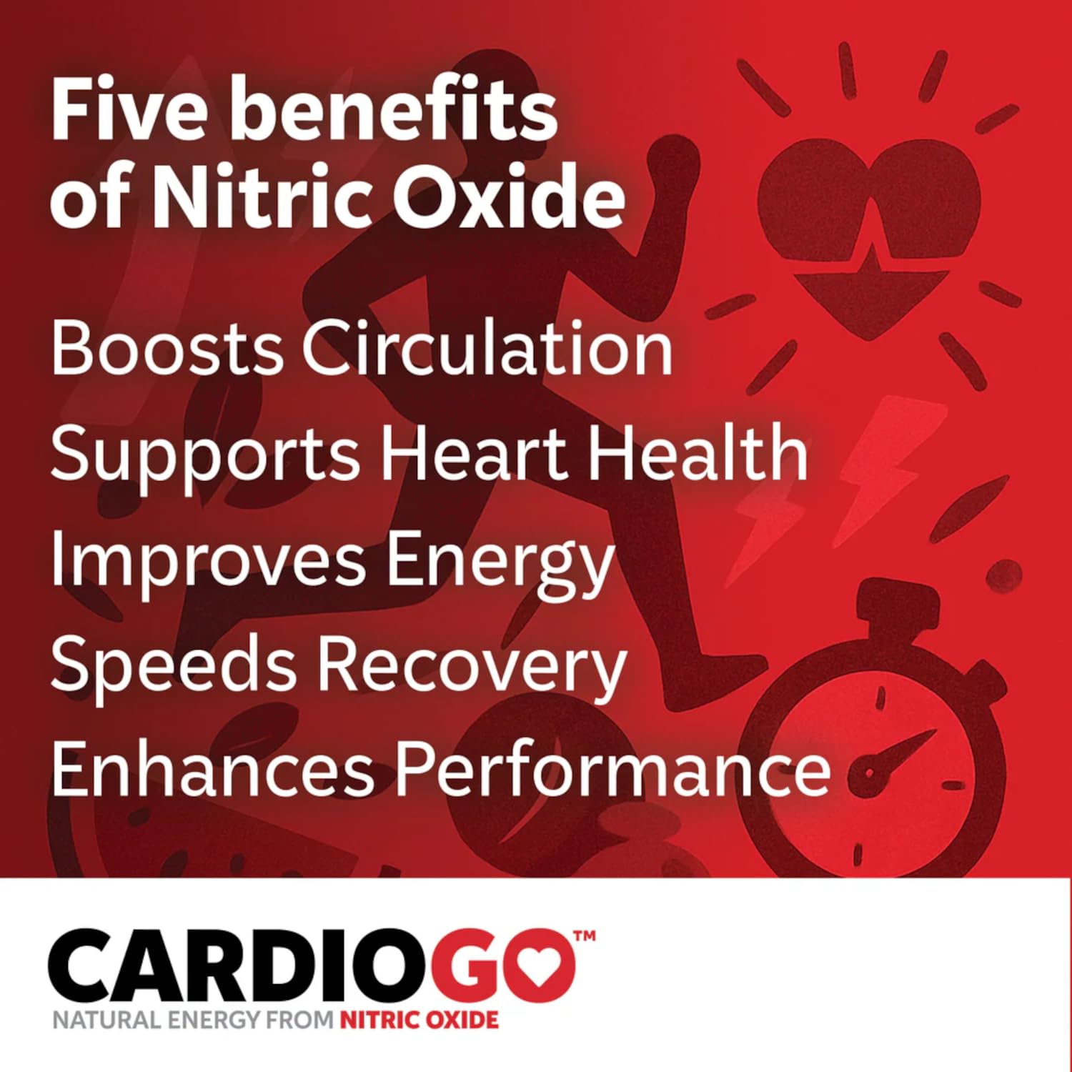 Healthy blood circulation concept with CardioGO