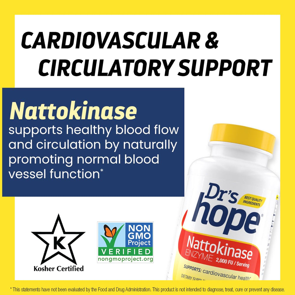Cardiovascular health support with nattokinase