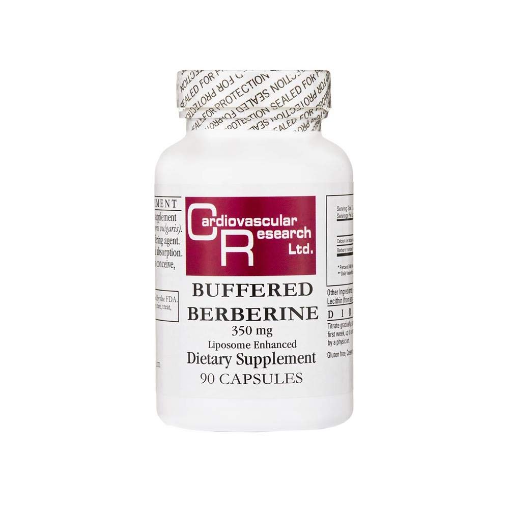 Cardiovascular Research Buffered Berberine 350 Mg bottle, white cap, 90 count