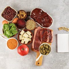 Product label for Cardiovascular Research Ferritin Iron Supplement 5 mg ferritin, two-pack saver.