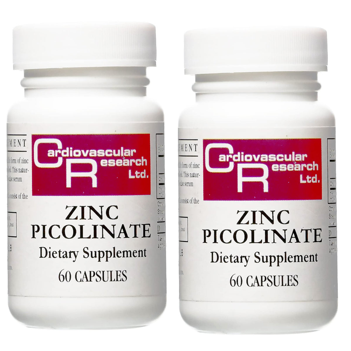 Cardiovascular Research Zinc Picolinate 25 mg bottle with 120 capsules