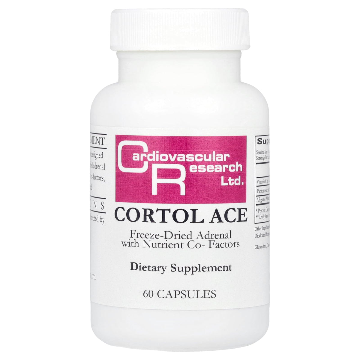 Cardiovascular Research Cortol Ace bottle front view