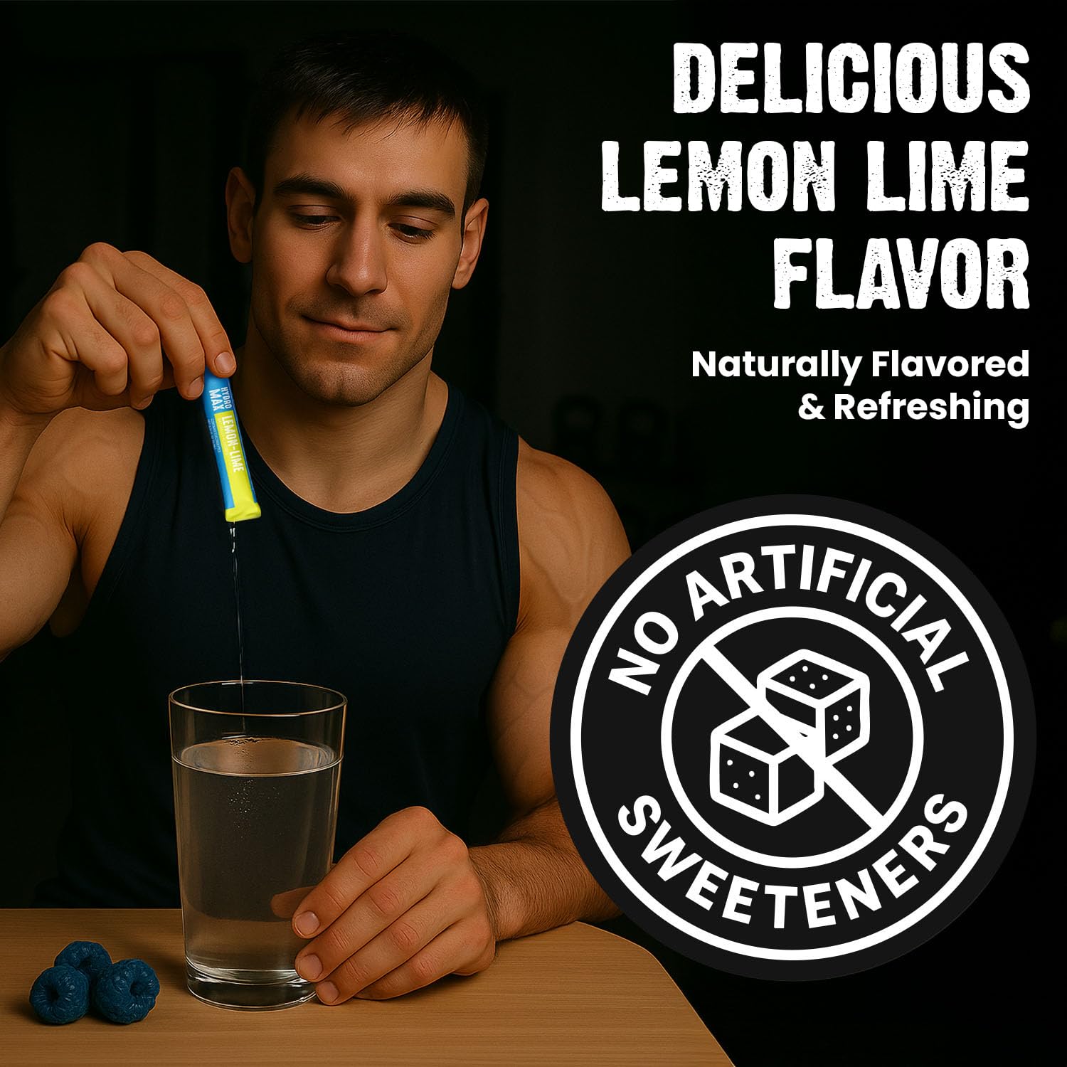 CardoMax Hydromax Lemon Lime travel pack for on-the-go hydration.