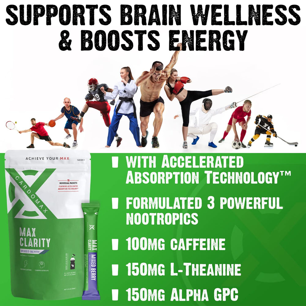 Person taking a CardoMax Max Clarity stick for focus