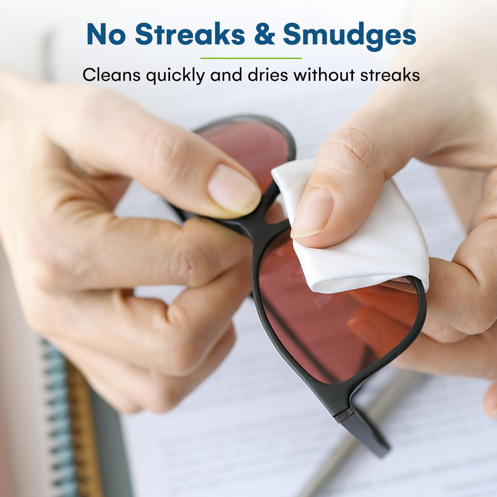 No-streak formula cleans lenses without residue