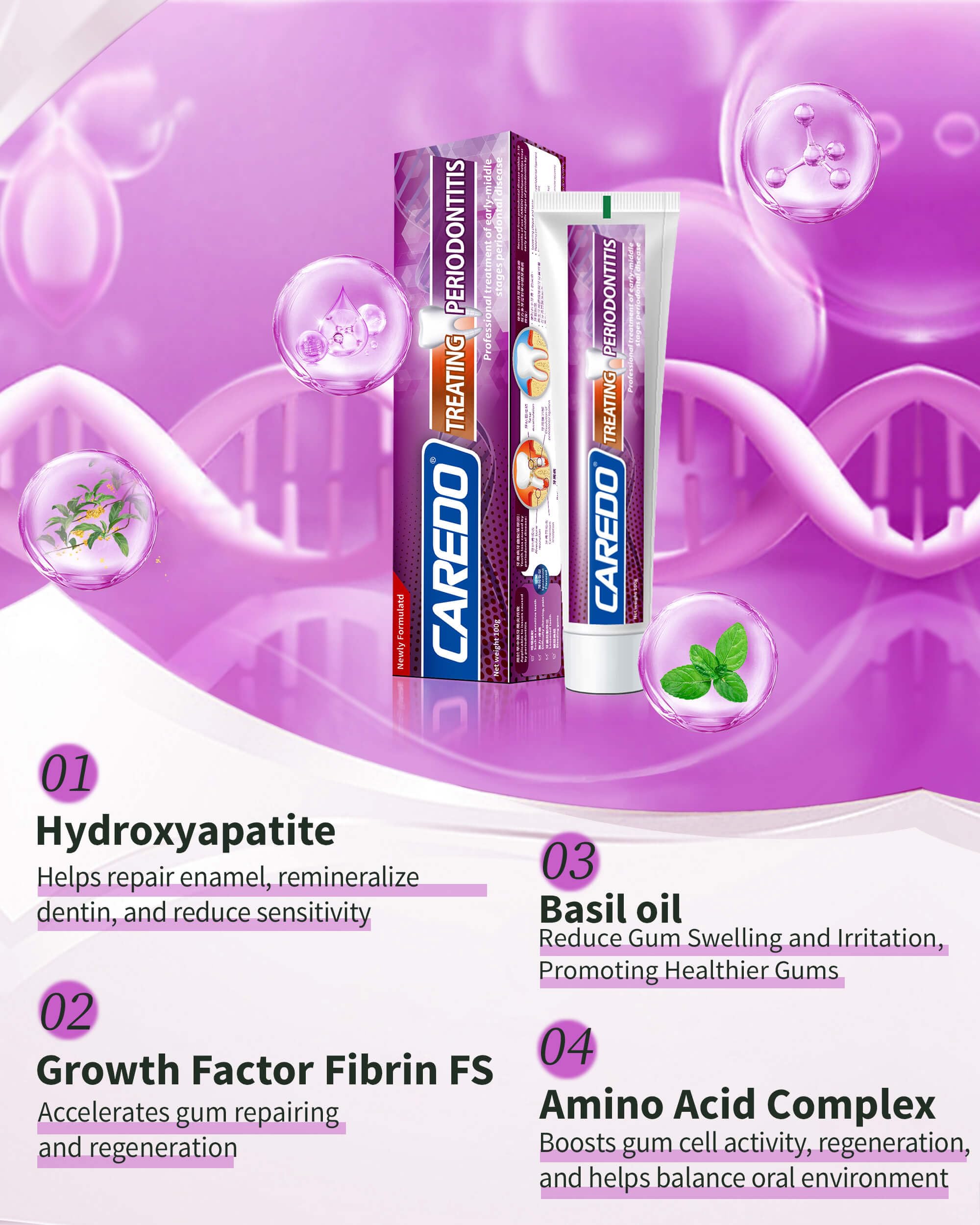 Hydroxyapatite enamel protection illustration