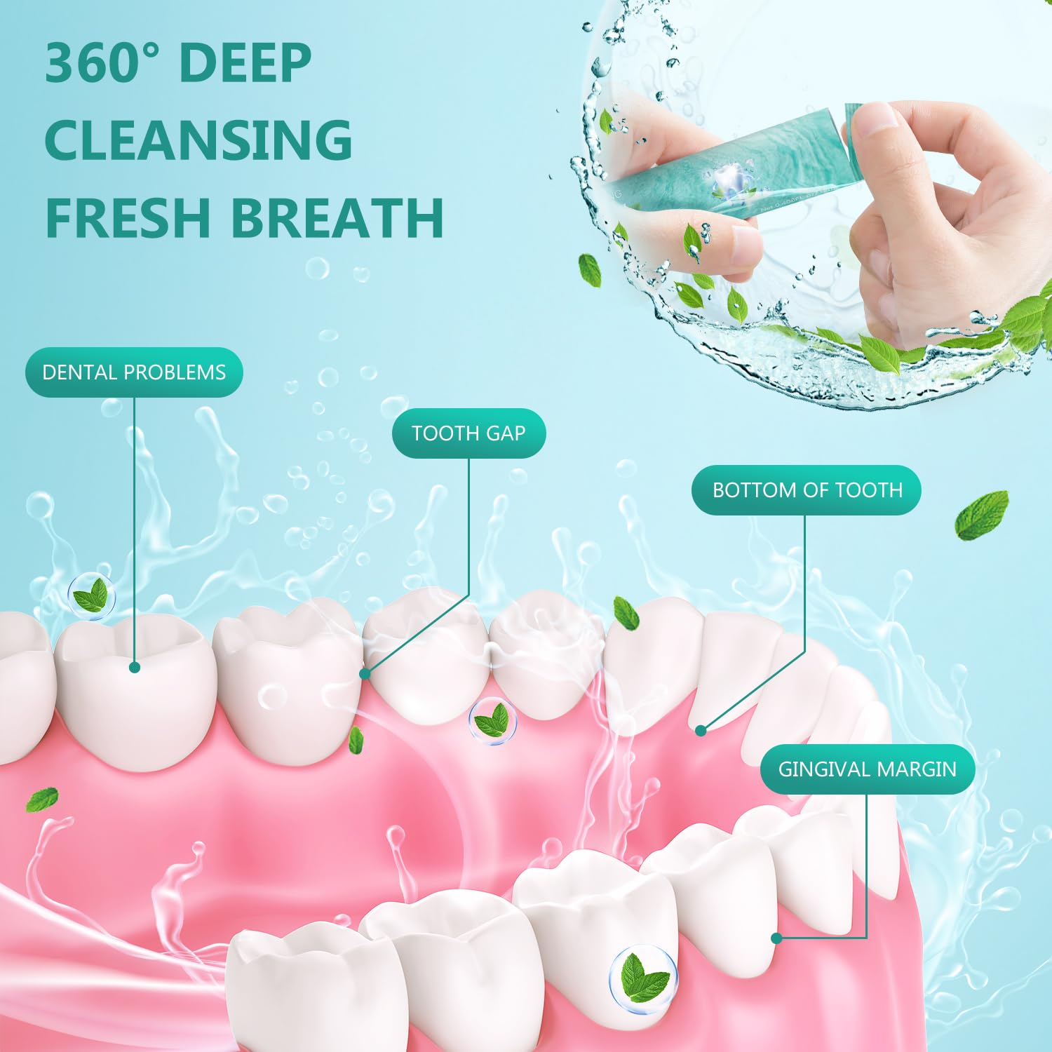 60 single-use mouthwash packets (3 x 20-count) for travelers