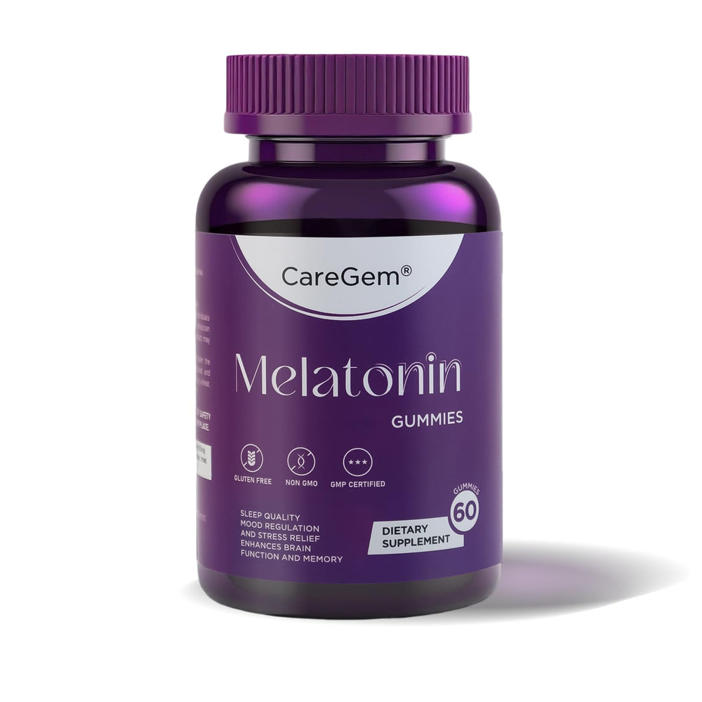 CareGem Sleep Aid packaging with healthy sleep benefits