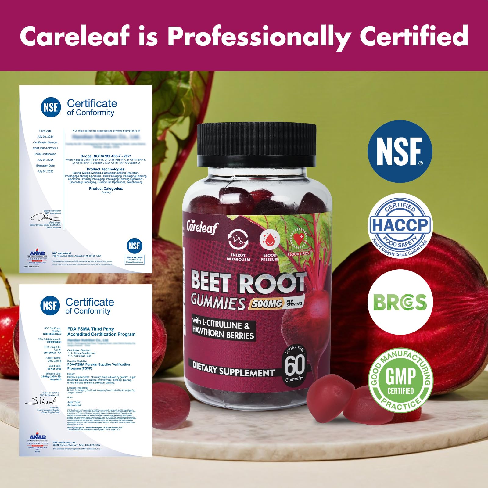 Person taking a beet root gummy as part of daily wellness routine