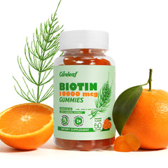 Careleaf Biotin Gummies bottle front view